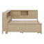 Wood Daybed With Storage Shelves And Trundle