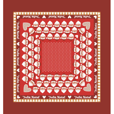 Plateau de table de Noël rouge - carré de 30 pouces pour les petites tables d'appoint