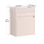 Meuble-lavabo mural flottant 18 po avec lavabo en résine et porte d'armoire à fermeture en douceur 18 po