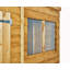 Powersheds 12 x 4ft Timber Overlap Apex Garden Shed, Double Doors