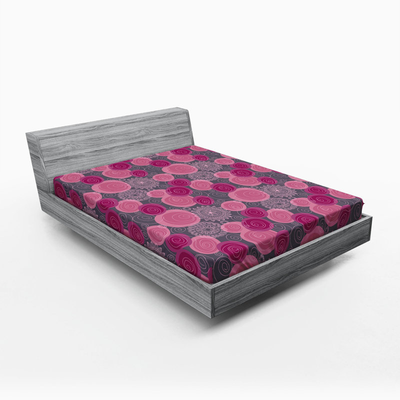 Microfiber Geometric Fitted Sheet, Full Fitted Sheet