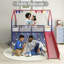 Ensemble de lit mezzanine avec glissade et rideau Jack Junior-133931557