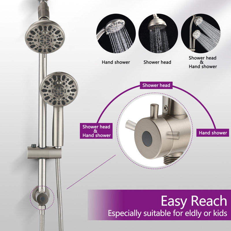 All-In-One Kit with Rough in-Valve, Brushed Nickel