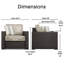 Chaise avec accoudoirs Serta Laguna