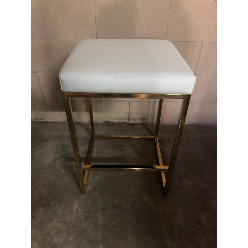 Tabouret de comptoir Nelsi, Blanc