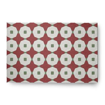 Tapis en chenille à boutons