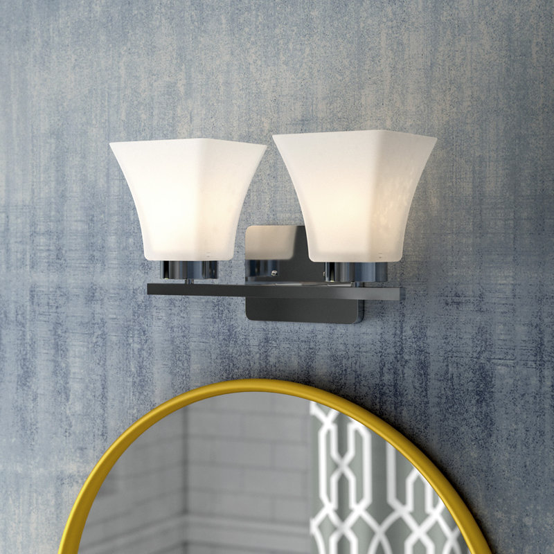 Applique murale / salle de bain deux lumières Bayfield de Génération Lighting , Chrome, Non