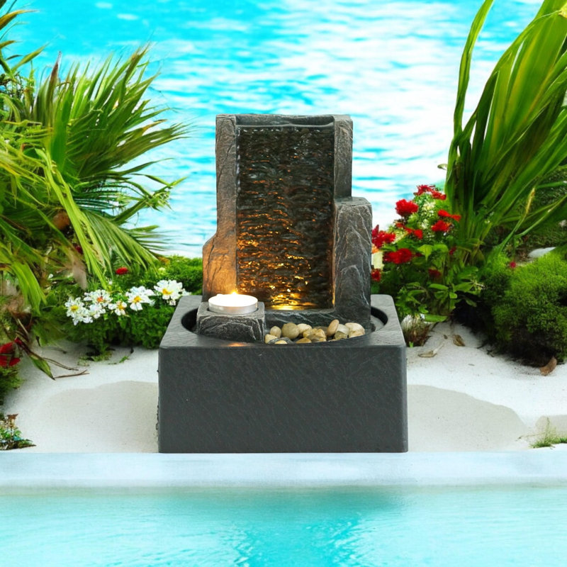 Elish Waterfall Fountain with Lights