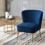 Chaise d'appoint en velours Tru-1276429214