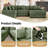 116.9" Corduroy Sectional Corner Sofa 5 Piece Oversized Modular Deep Seat Cloud Couch With Upholstered Movable Ottoman-502846322-502467061