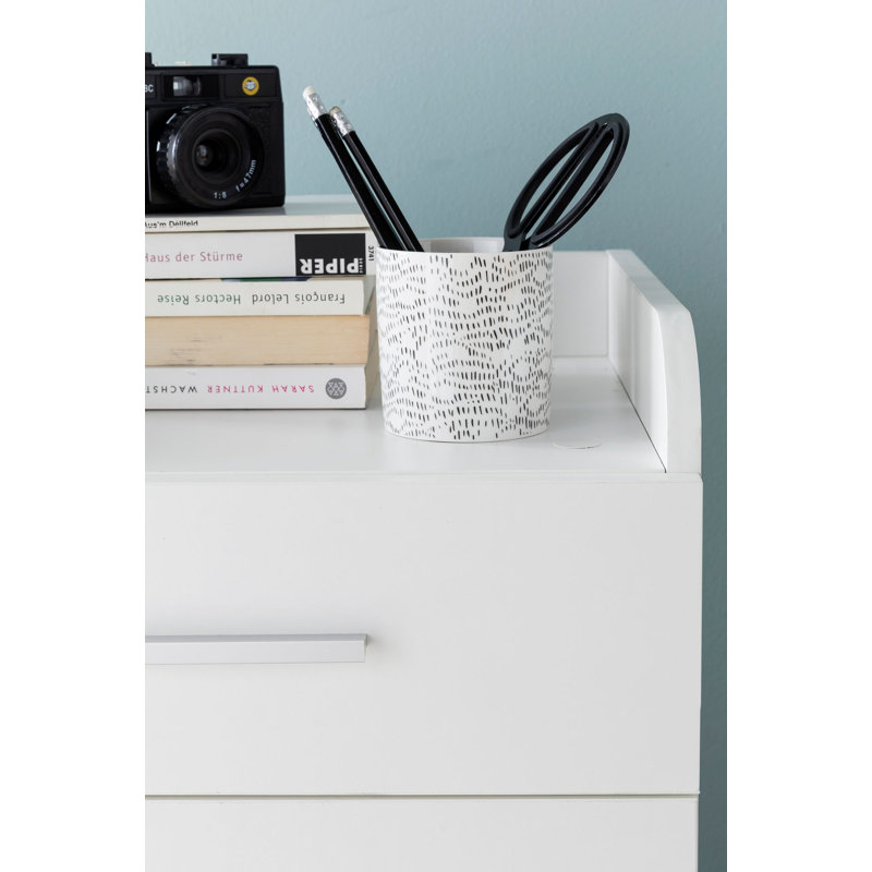 Landreneau 40 cm W 4 -Drawer Filing Cabinet, White