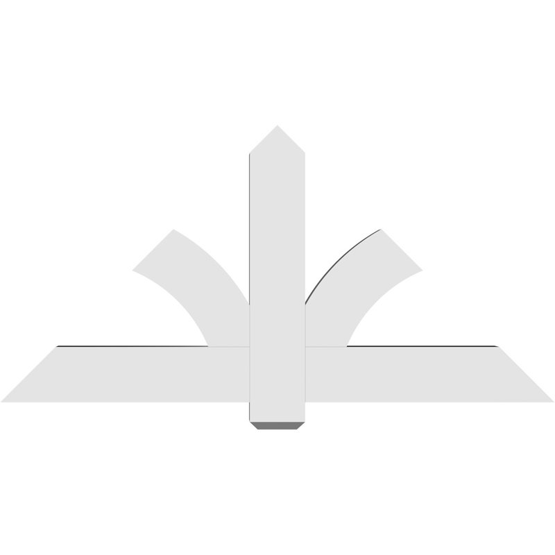 Support pour pignon en PVC Redmond, H 30 po x l 60 po (pas: 12/12), P 4 po x F 6 po