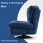 Fauteuil d'appoint rembourré en chenille Antionett-1795272569
