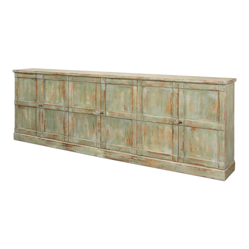Boxholm 112'' W Solid Wood Sideboard, Sage