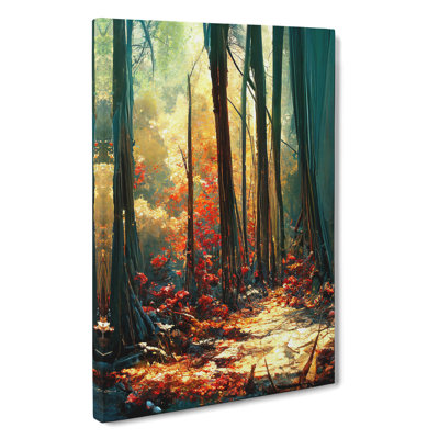 Painted Forest No.3 Abstract - Wrapped Canvas