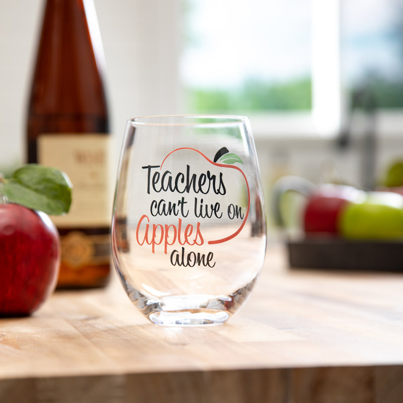 Verre sans pied Teachers, 17 oz, boîte-cadeau