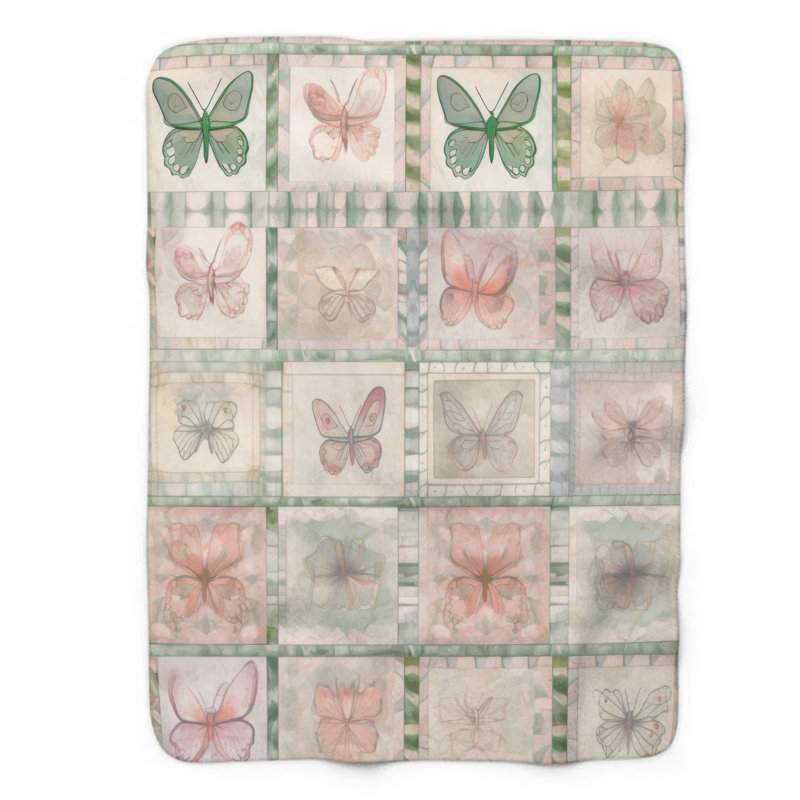 Doux ailes de couleur douce - couverture de qualité supérieure 1 pièce, Lit simple
