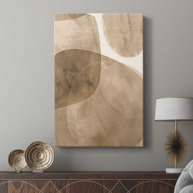 Neutral Object II -Custom Wrapped Gallery Cavas, 60" H x 40" W
