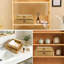 Cubes de rangement ouverts à l'avant 12 x 12 x 10 - Bacs de rangement trapézoïdaux pour placard, organisateur en tissu facile d'accès pour vêtements, serviettes, chandails, paquet de 3