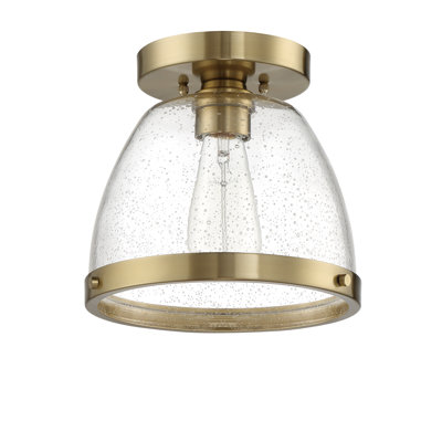 Lodie Glass Semi Flush Mount