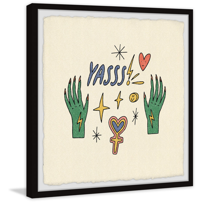 Nice Surprise - Single Picture Frame Painting, 45cm H x 45cm W x 3.81cm D
