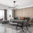 Acrylic and Aluminium Sputnik Modern Linear Chandelier