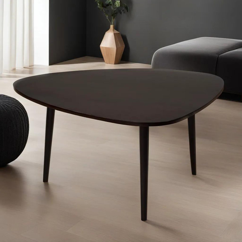 Table basse à 3 pieds Iyland, H 1 po x L 24 po x l 6 po, Noyer foncé