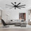 Ventilateur de plafond d'intérieur 9 pales avec télécommande Ayodele