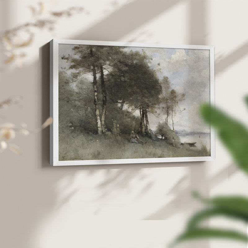 Paysages rétro-CDxxii-impression encadrée - réversible, H 16 po x l 20 po, Blanc