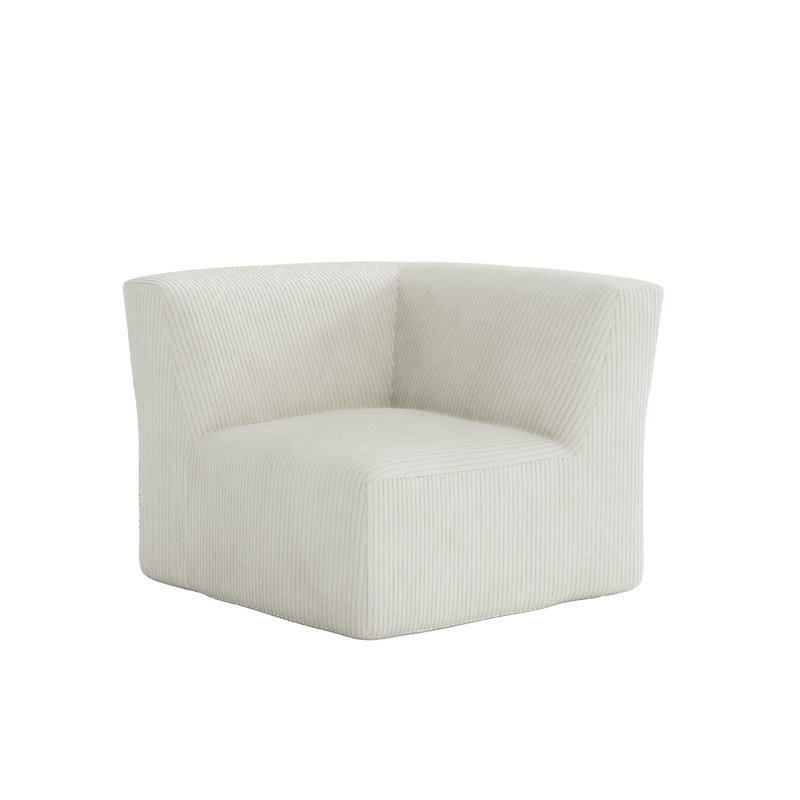 Fauteuil de coin simple Berlare, Beige
