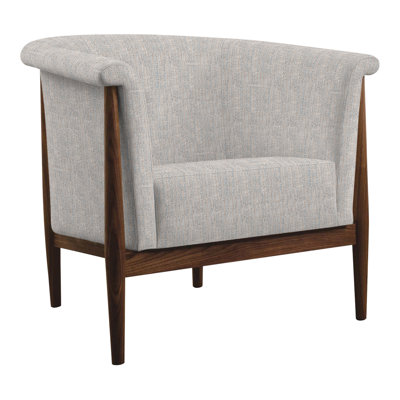 Fauteuil demi-tonneau l 34,5 po Walnut Grove