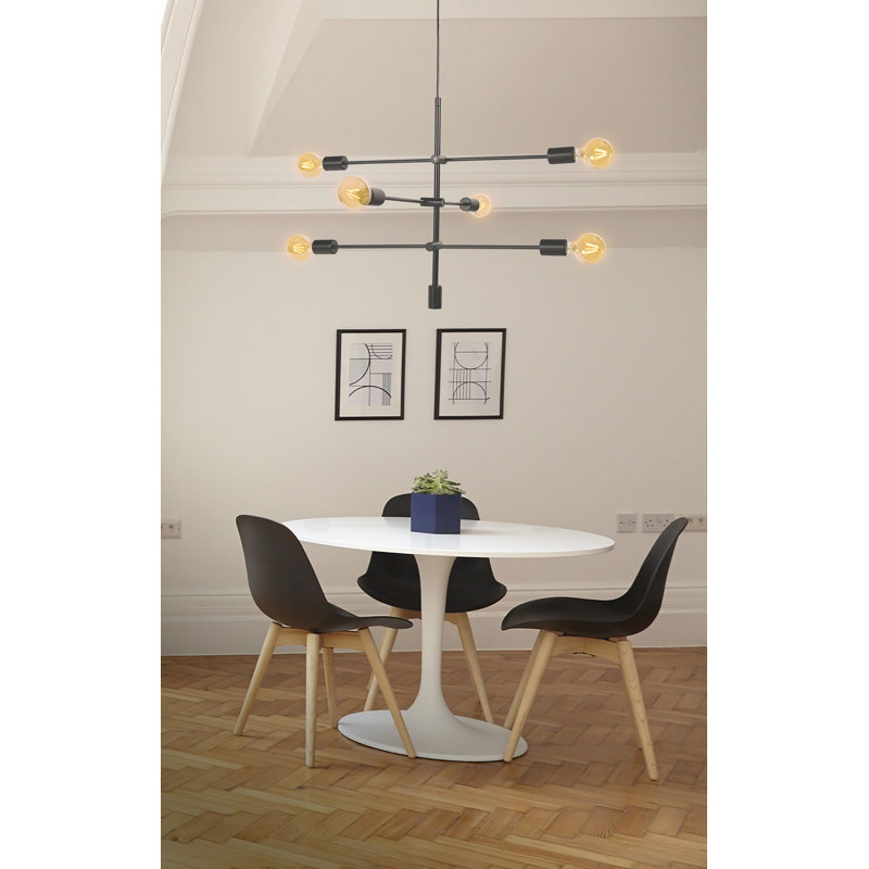 Angus 6 - Light Black Single Pendant
