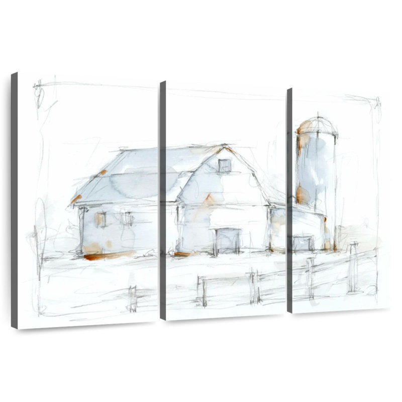 Lilie Barnyard, croquis au crayon I, H 48 po x l 74 po