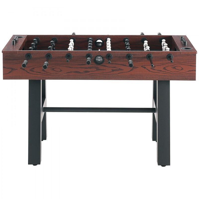 VEVOR 55'' Brown and Black Foosball Table with Telescopic Rods