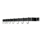 Handcrafted Easy Mount Wall Rack with 6 Hooks