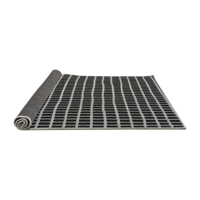 Tapis de zone noire à motifs, Rectangle 6 pi x 9 pi