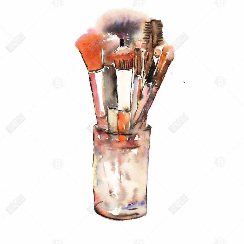 " Set Of Make-up Brushes "