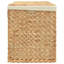 Laundry Basket with 3 Sections Water Hyacinth