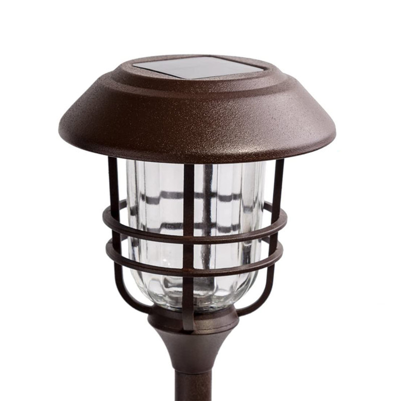 Brown Low Voltage Solar Powered Integrated LED Pathway Light Pack