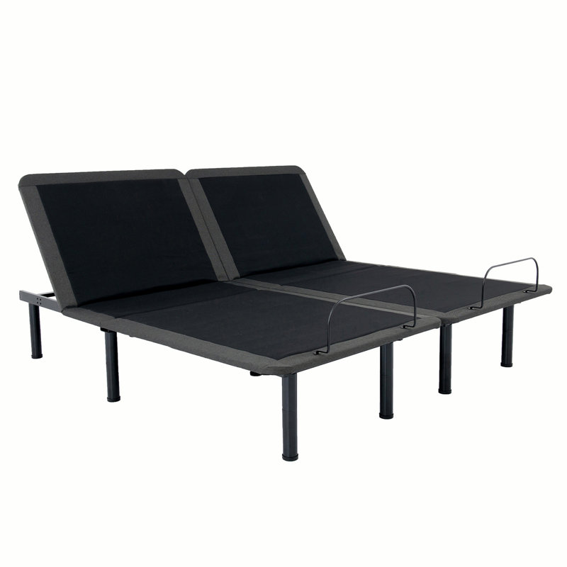 Bridgevine Home King Size Flex Head Quick Assembly Adjustable Bed Frame With Voice Activated Controls