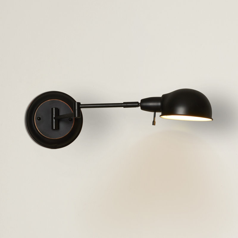 Plug-in Swing Arm Sconce, Aged Copper