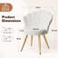 66cm Wide Velvet Barrel Chair Accent Chair with Gold Legs Upholstered Armchair with Padded Seat & Back – Modern Comfy Vanity Chair for Bedroom, Living Room, Makeup Room-1638625684