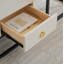 Table gigogne en marbre moderne, ensemble de 2 tables de bout pour salon, tables d'appoint empilables-106482900