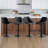  Swivel Adjustable Height Bar Stools with Backs Set of 3-185850-185799