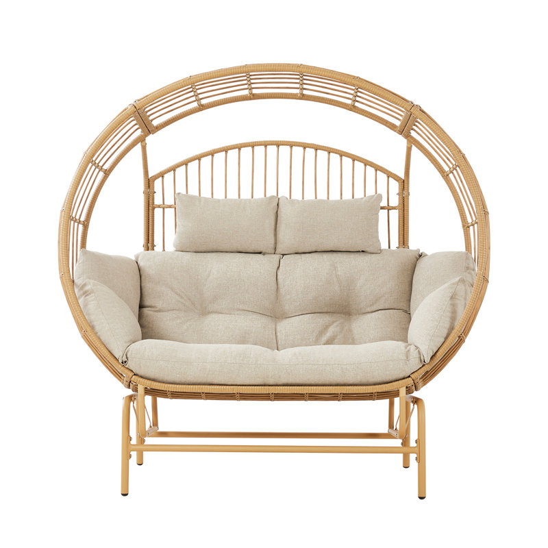 Balancelle d'extérieur avec support, Beige