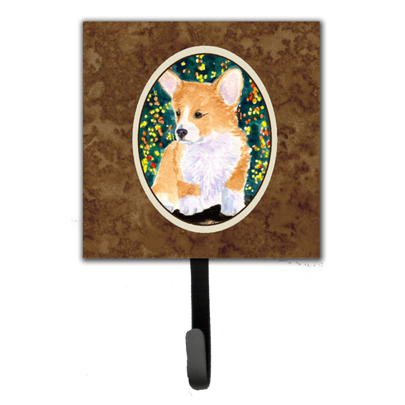 Porte-laisse corgi et crochet à clé