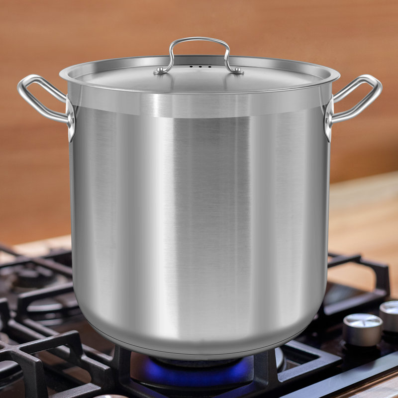 NutriChef Stainless Steel Stock Pot, 40