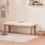 Banc d'entrée tapissier 52,8 po avec pieds en bois massif, banc en velours beige facile à assembler-635073879