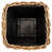 Square Tapered Planter With Plastic Insert