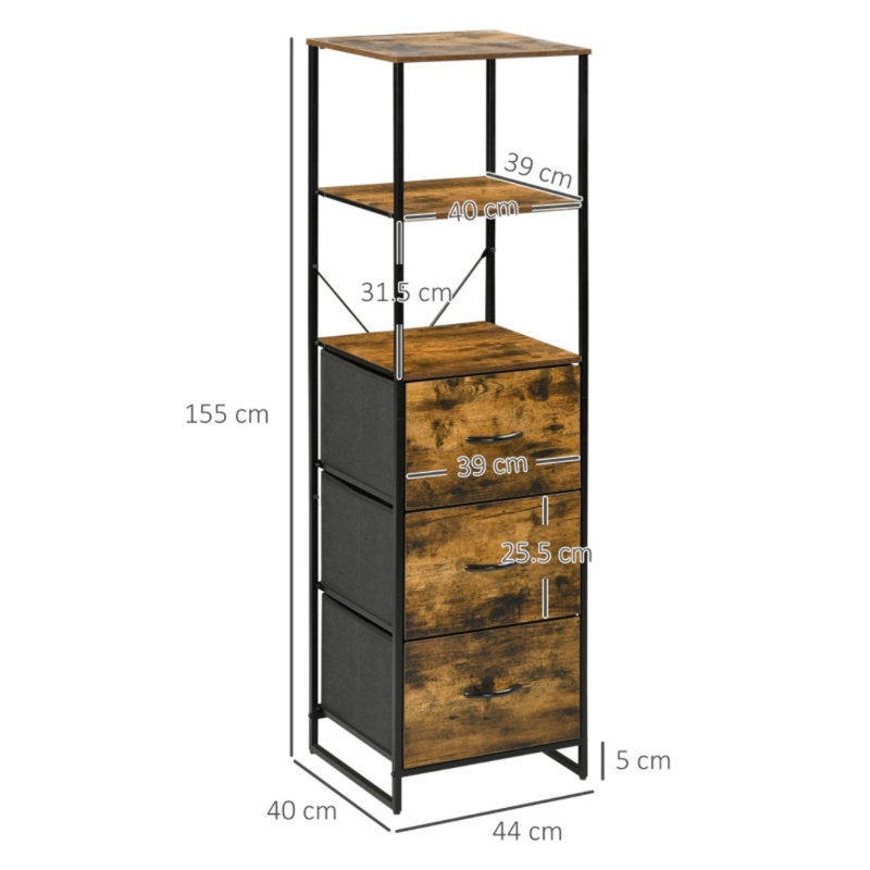 3 -Drawer Storage Cabinet